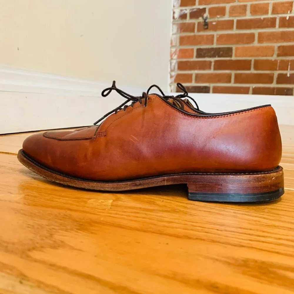 Allen Edmonds Mens Delray Oxford Leather Dress Shoes Size 7.5 D